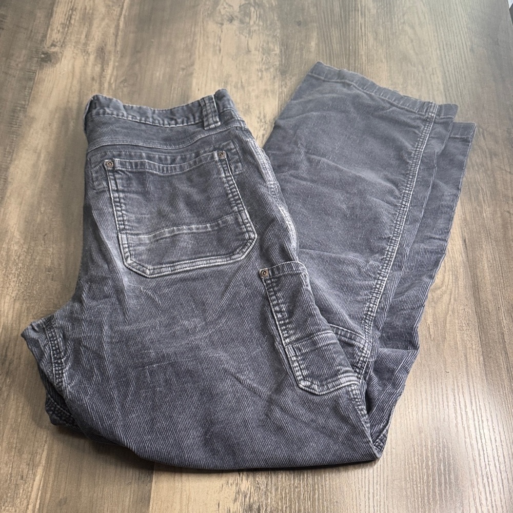 L.L. Bean Charcoal Corduroy Trousers
